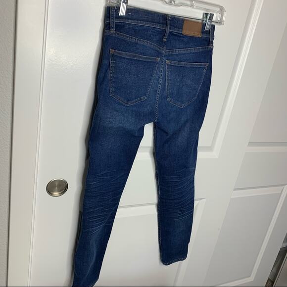 Madewell 9” High Riser Skinny Skinny Jean Dark Wash Size 25 - Picture 6 of 8